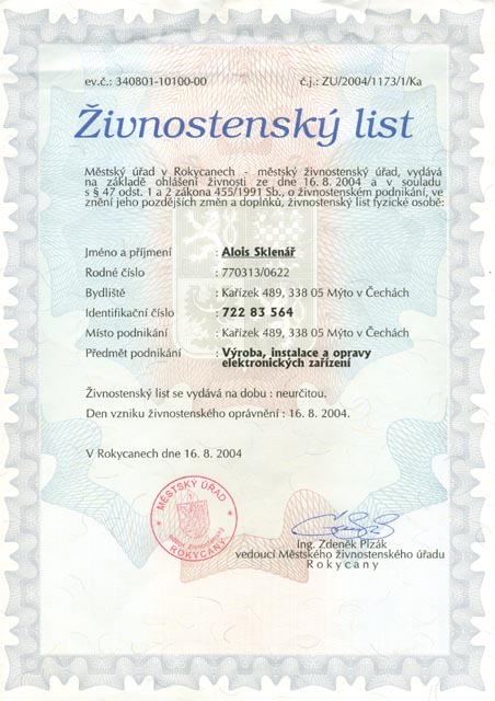 ivnostensk list